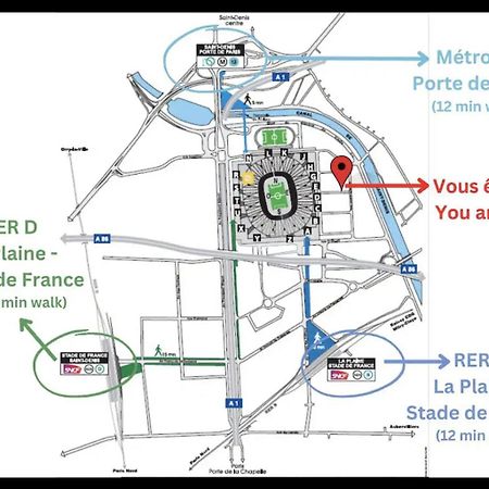 F2 Paris 10Eme Gare Du Nord - Stade De France - Parking Saint-Denis  Eksteriør bilde